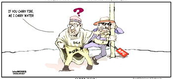 Cartoon: Your Excellency, referee is confused